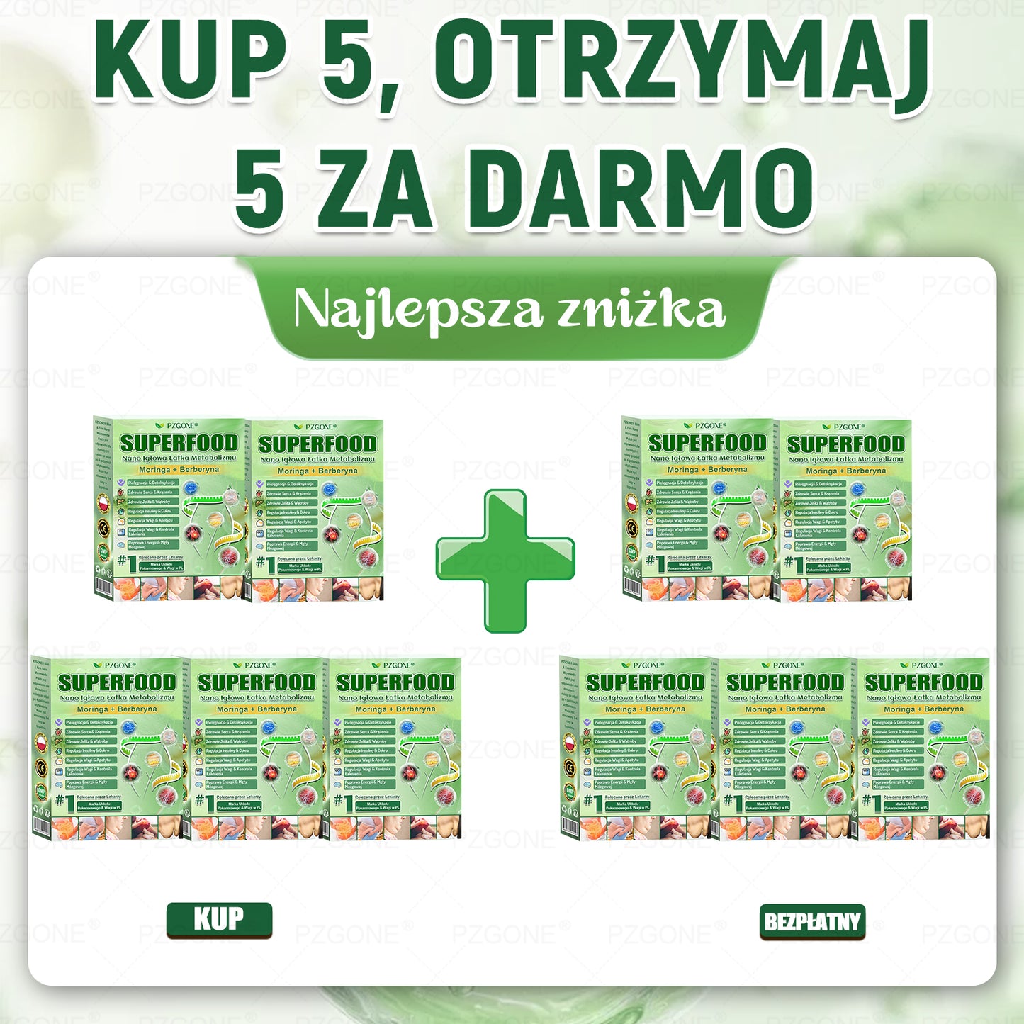 🔥𝐏𝐙𝐆𝐎𝐍𝐄® Superfood 𝑵𝒂𝒏𝒐 Mikronakłuwana Plaster🎁 Zostało tylko 10 pudełek! 🎁 Dajemy dodatkowe 40% zniżki! Dbaj o swoje zdrowie! Jeśli teraz przegapisz, w tym roku już nie będzie okazji!